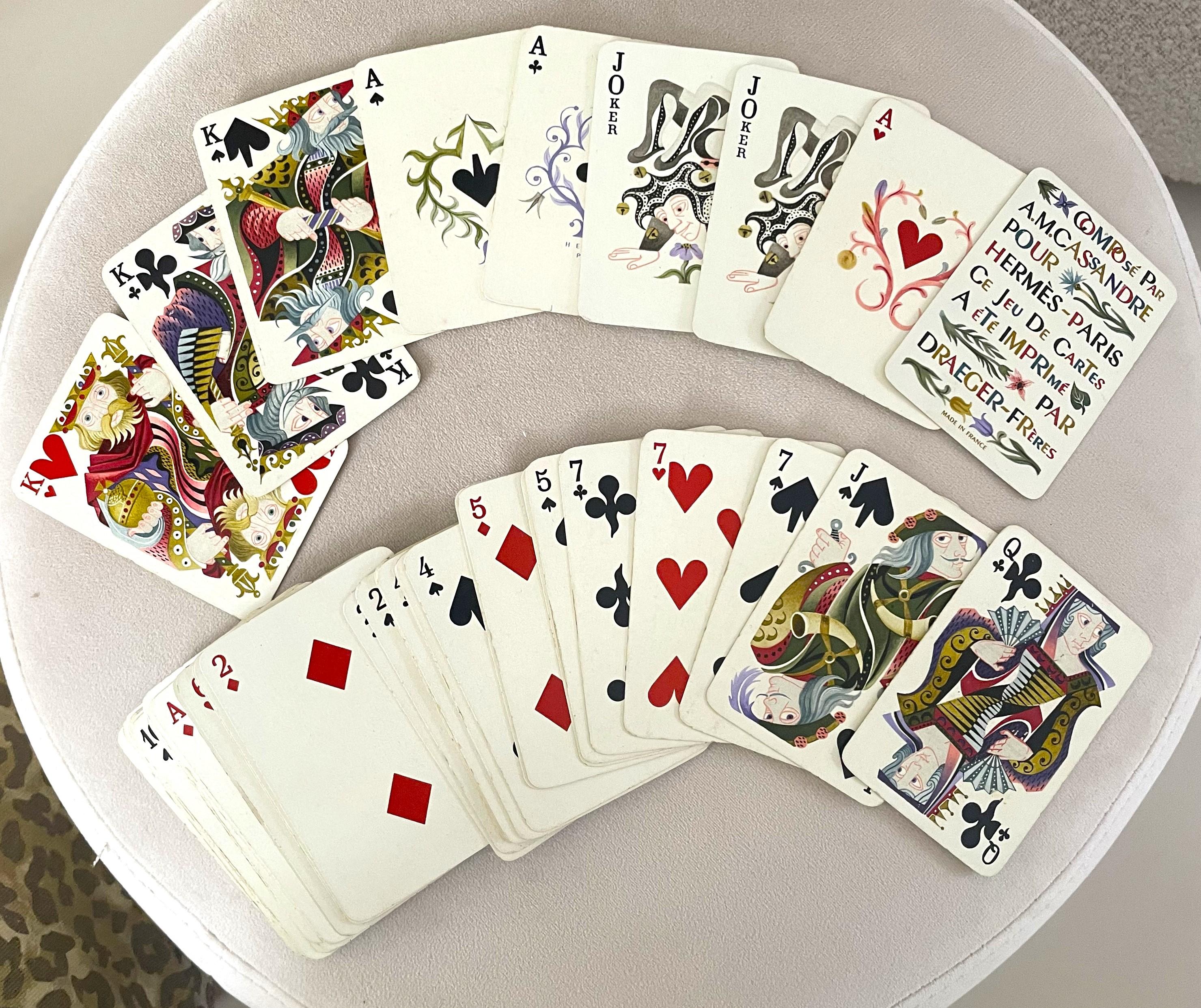 Hermès Paris Set of Playing Cards 1948 designed by Cassandre Collectors Item 3