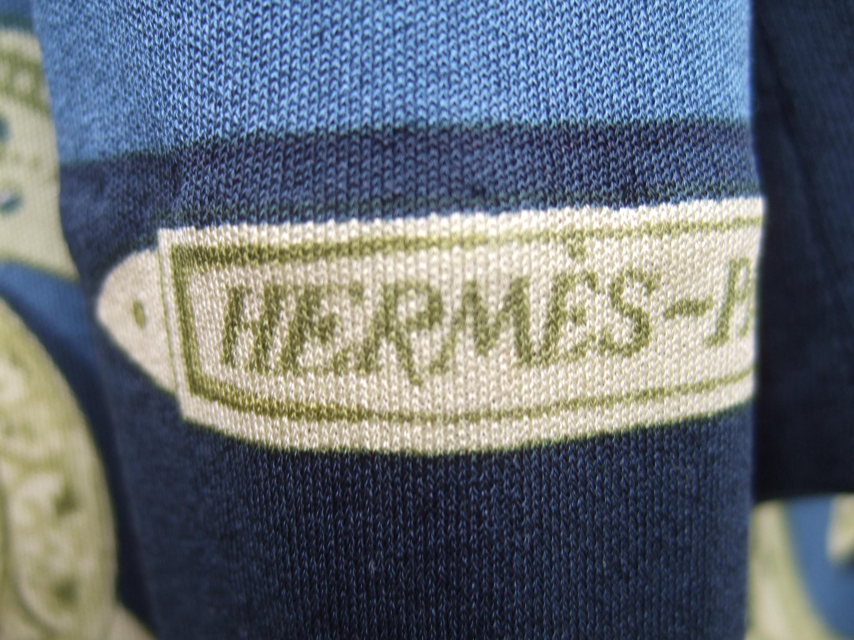 Hermes Paris Silk Jersey Floral Baroque Tunic Mini Dress c 1990s 7