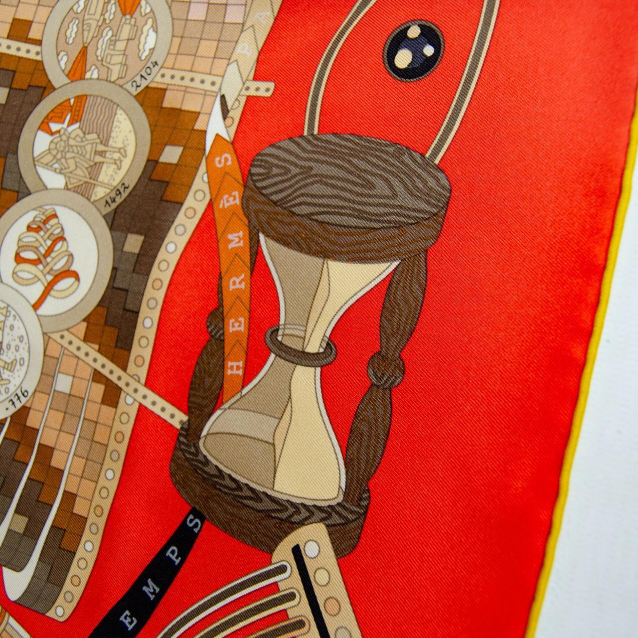 Post-Modern Hermes Paris silk scarf from the 90s