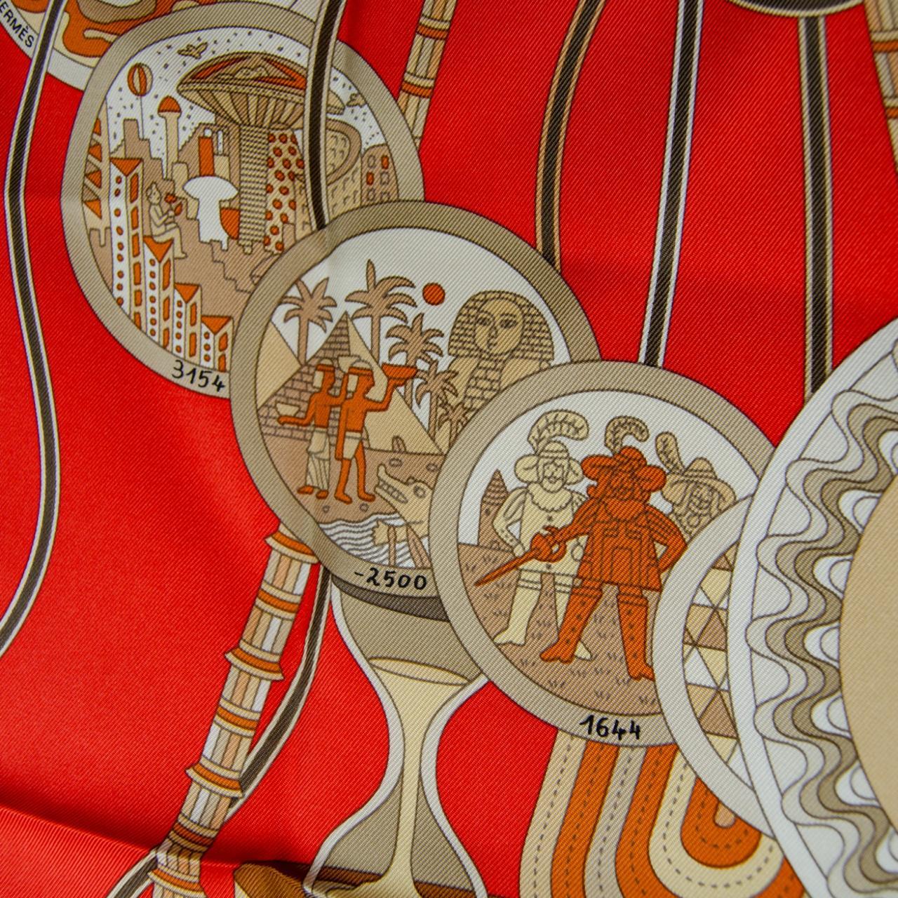 Silk Hermes Paris silk scarf from the 90s