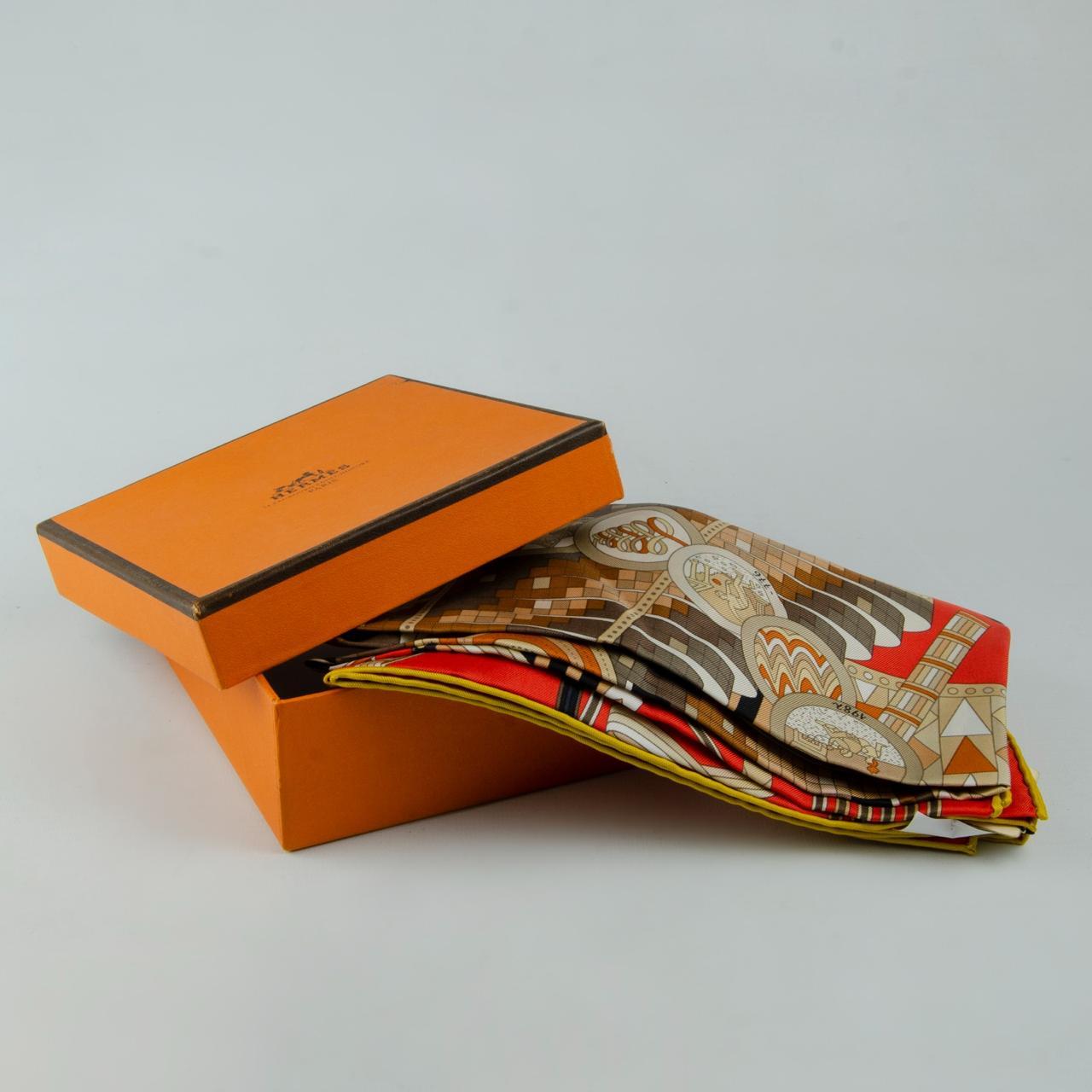 Hermes Paris silk scarf from the 90s 1