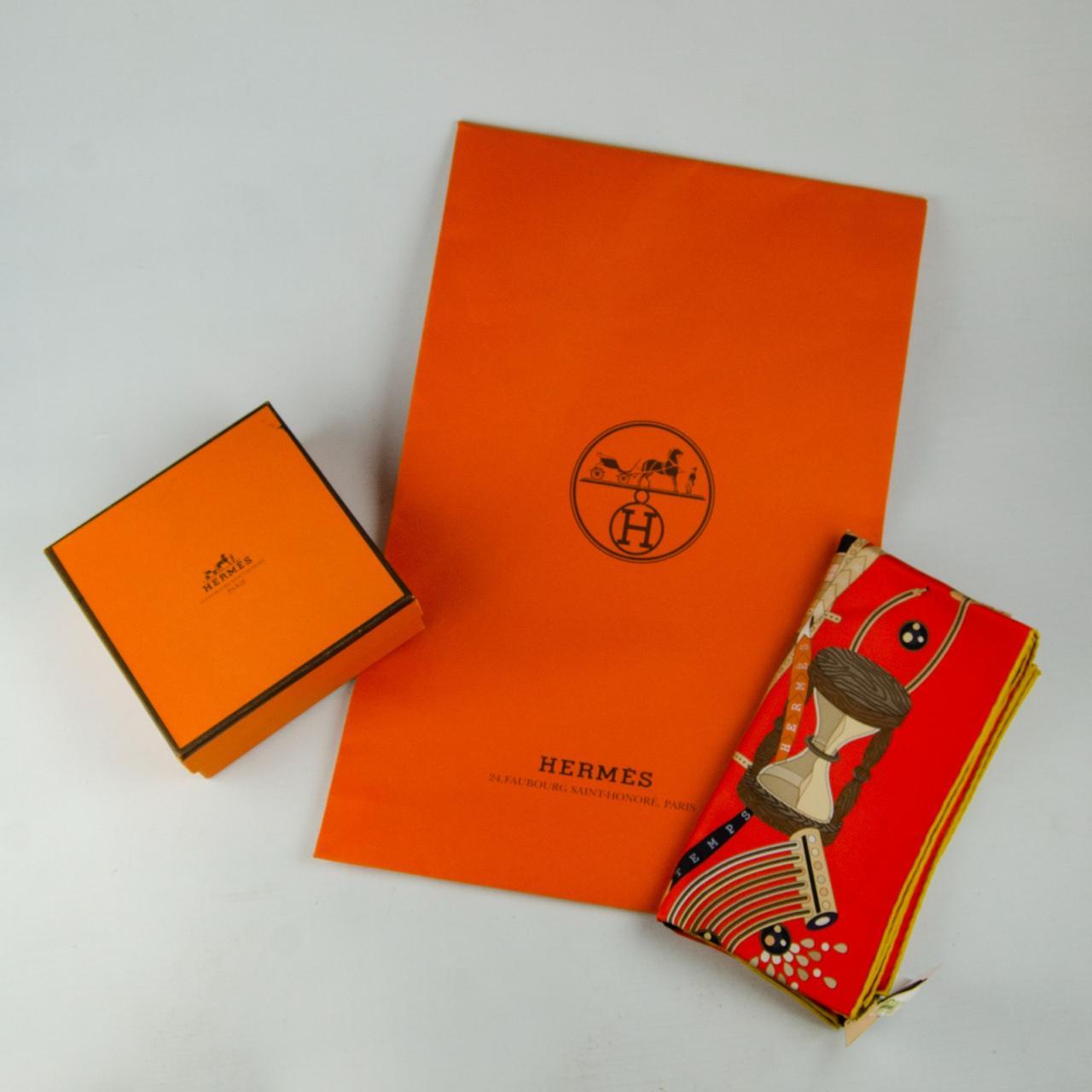 Hermes Paris silk scarf from the 90s 2