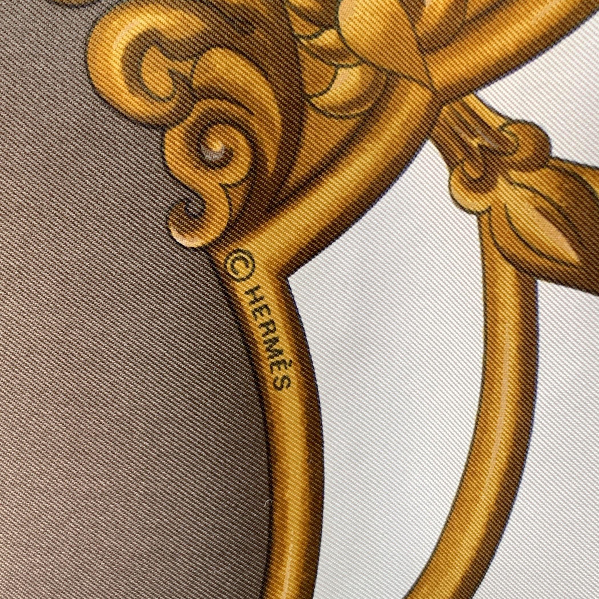 Women's Hermes Paris Silk Scarf Les Chevaux des Moghols 1993 De Fougerolle For Sale