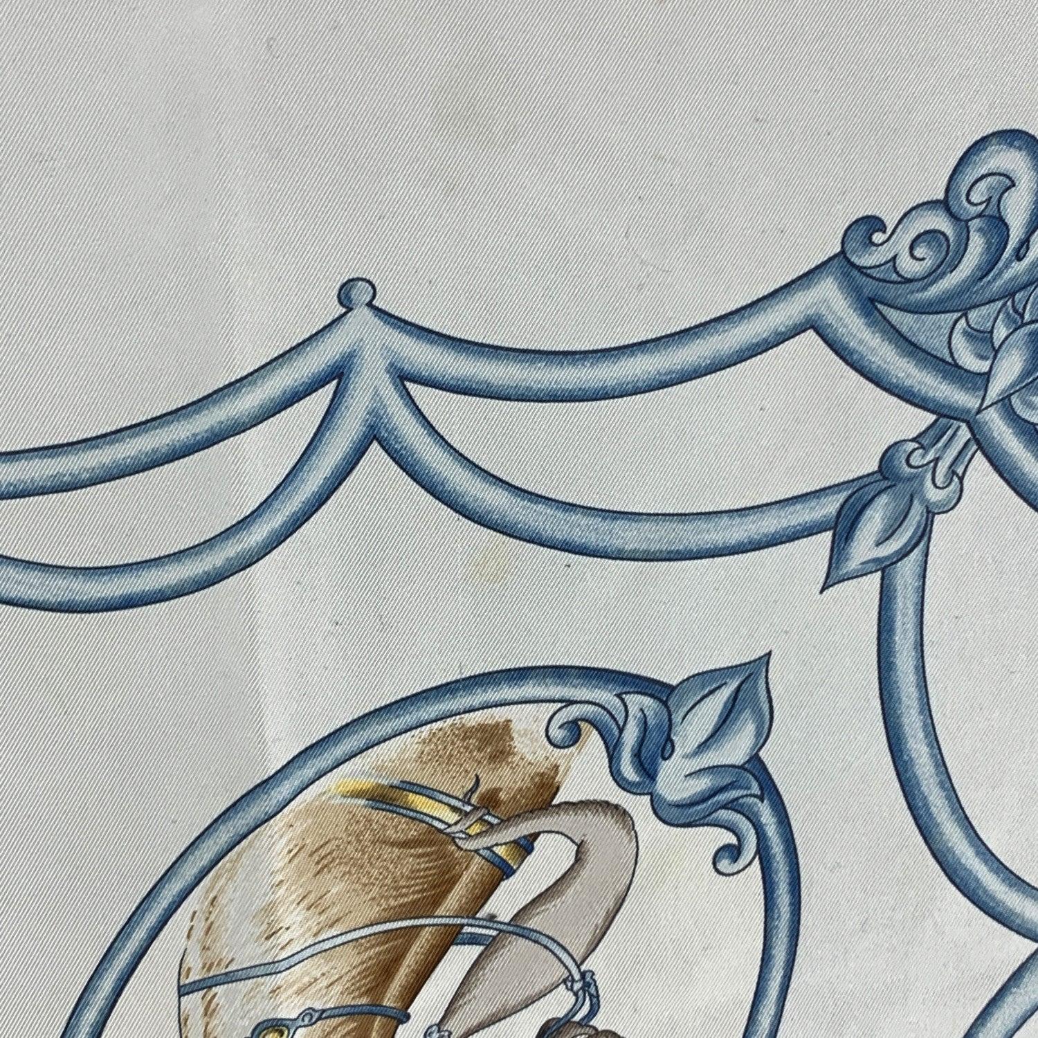 Hermes Paris Silk Scarf Les Chevaux des Moghols 1993 De Fougerolle For Sale 1
