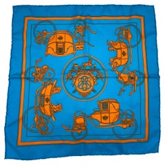 Hermes Paris Silk Square Scarf