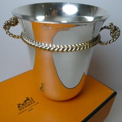 Hermes, Paris - Silver & Gold Plated Vase / Beaker / Desk Cup