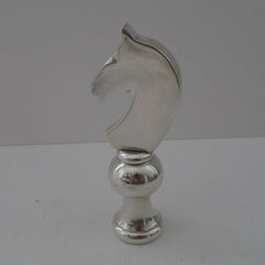 Hermes Paris, Silver Plated Bottle Opener - Chess / Equestrian