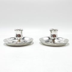 HERMES, Paris Silver Plated Candlesticks – Circa 1960s