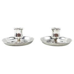 HERMES, Paris Silver Plated Candlesticks – Circa 1960s