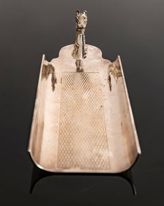 Hermès Paris Silver-Plated Horse Head Pen Tray, France 1960s