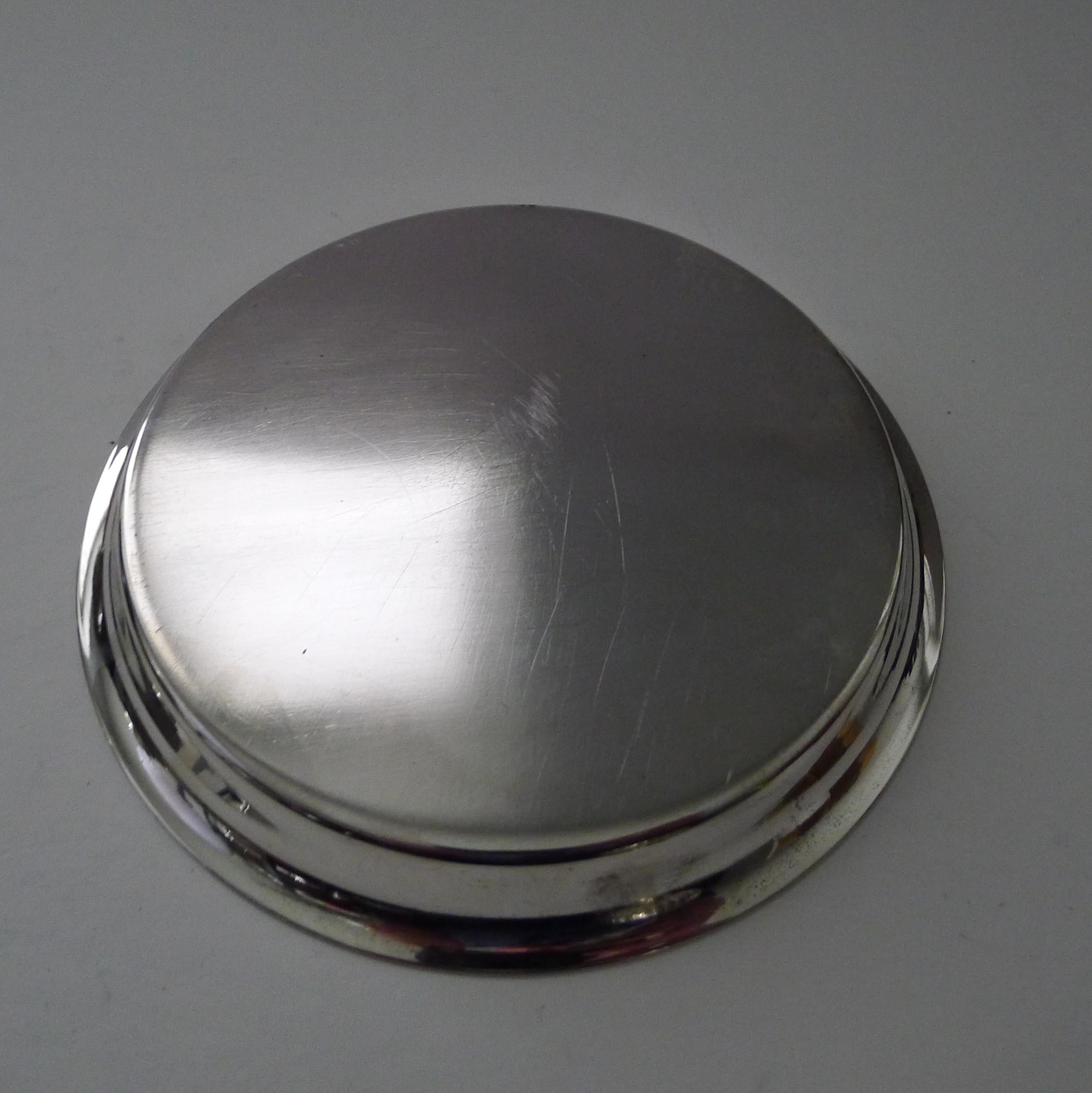 Hermes, Paris, Silver Plated Novelty Dish / Vide Poche, C.1960 In Good Condition For Sale In Bath, GB