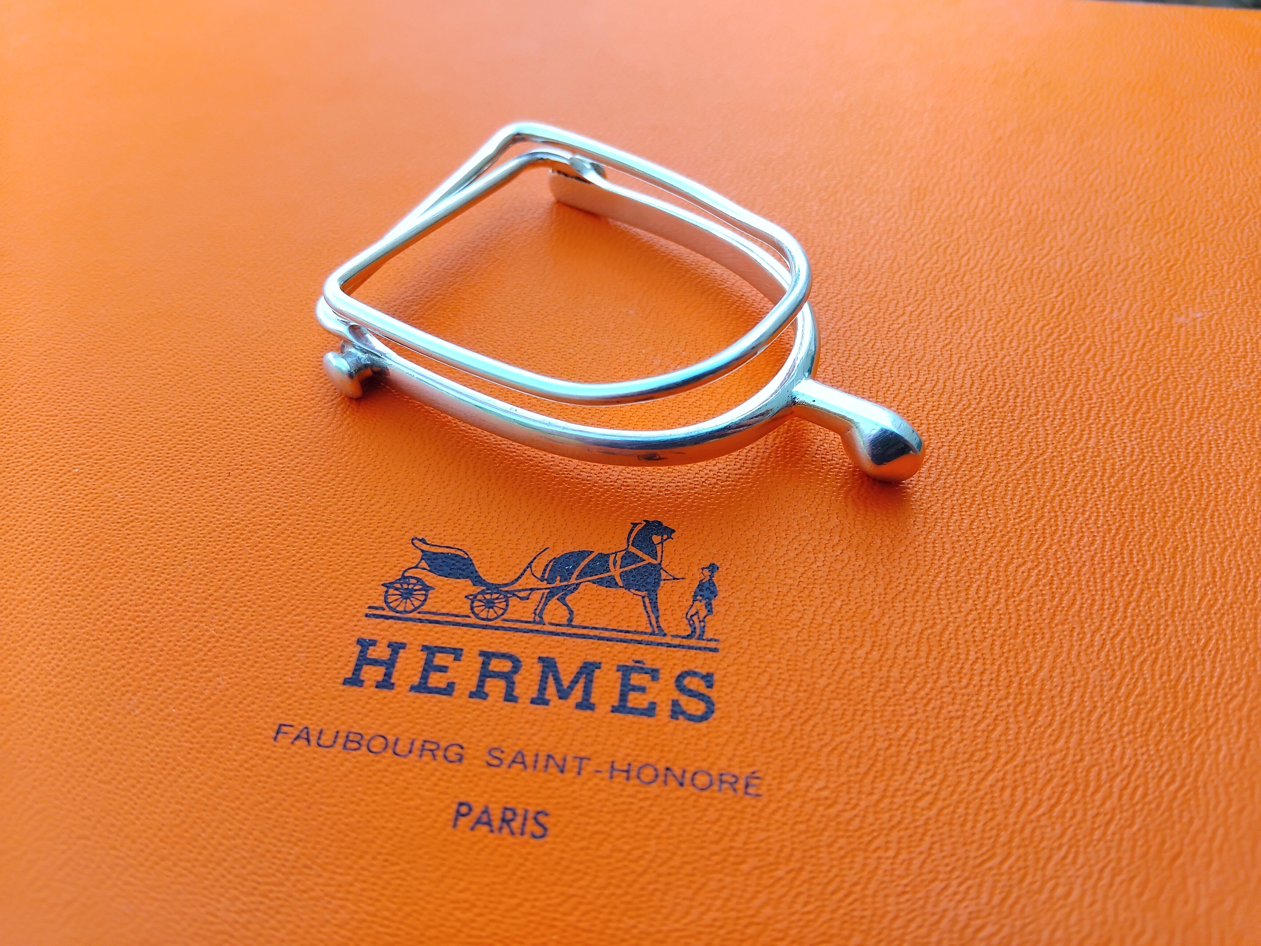 Hermès Paris Pinza para billetes de plata con forma de espuela Gaetan De Percin Caballo Texas en venta 7