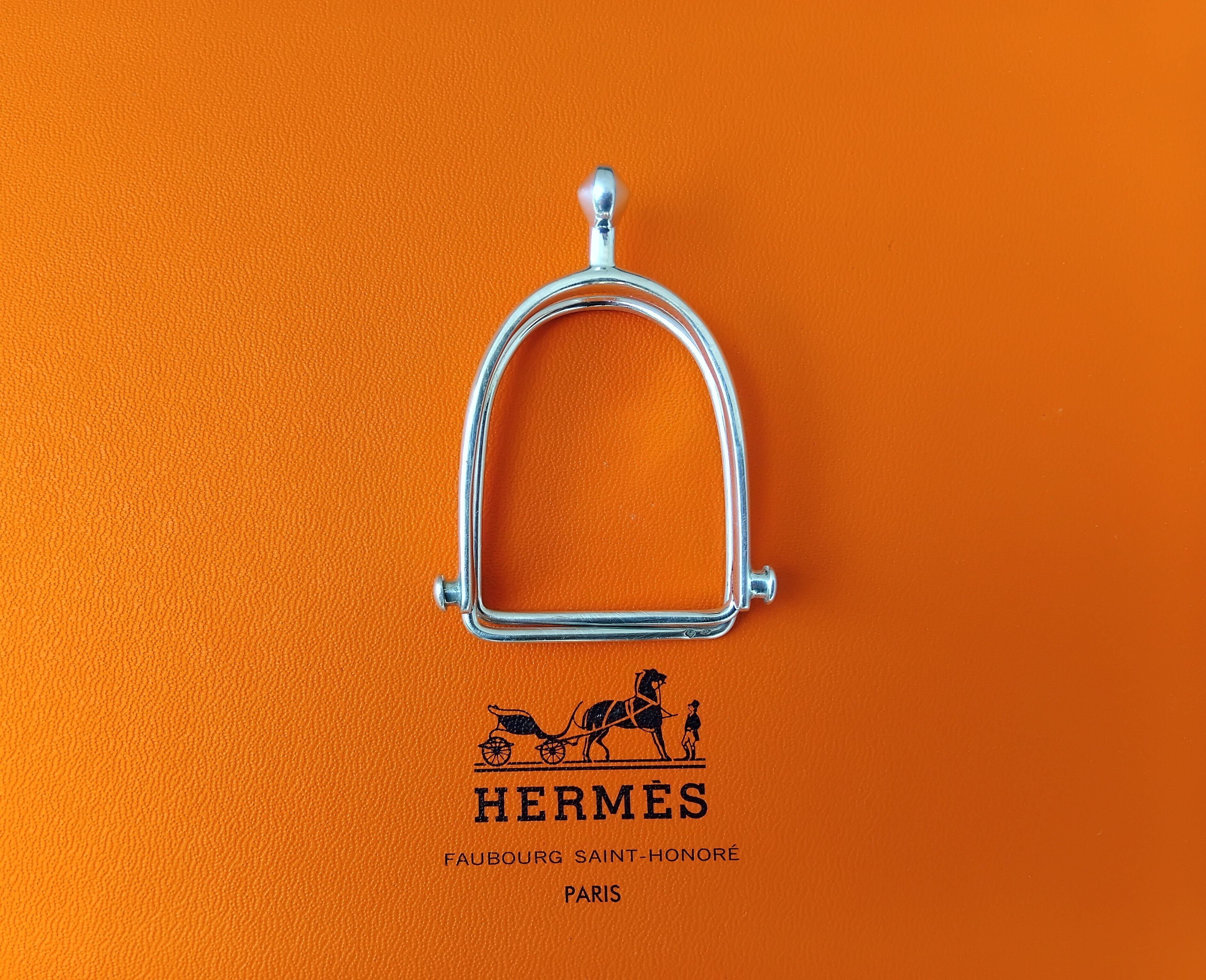 Hermès Paris Pinza para billetes de plata con forma de espuela Gaetan De Percin Caballo Texas Plata en venta