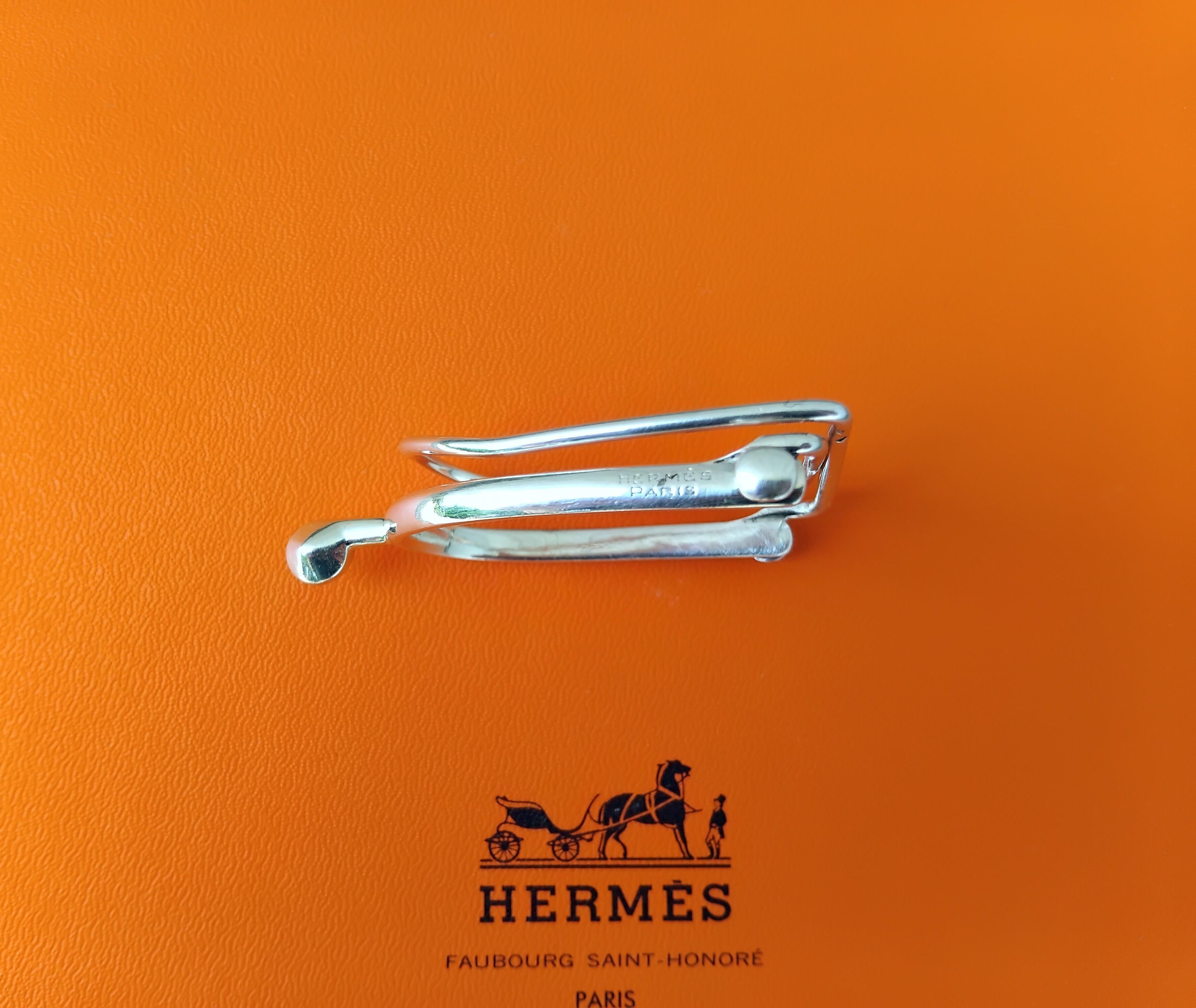 Hermès Paris Pinza para billetes de plata con forma de espuela Gaetan De Percin Caballo Texas en venta 1