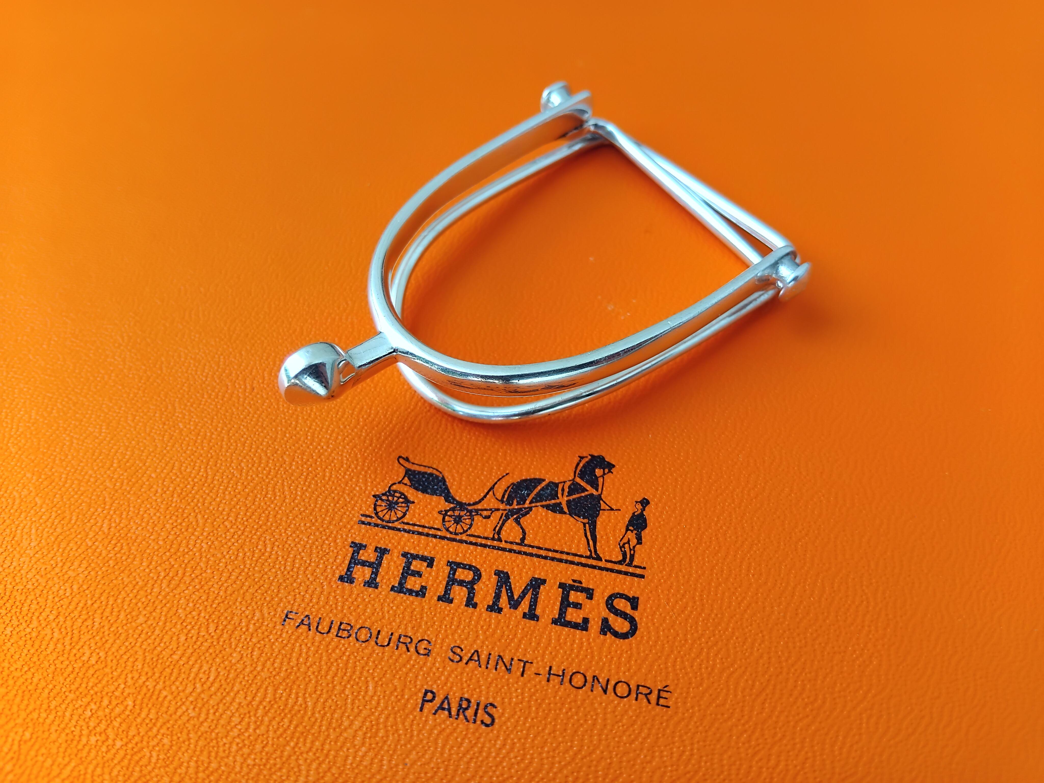 Hermès Paris Pinza para billetes de plata con forma de espuela Gaetan De Percin Caballo Texas en venta 3