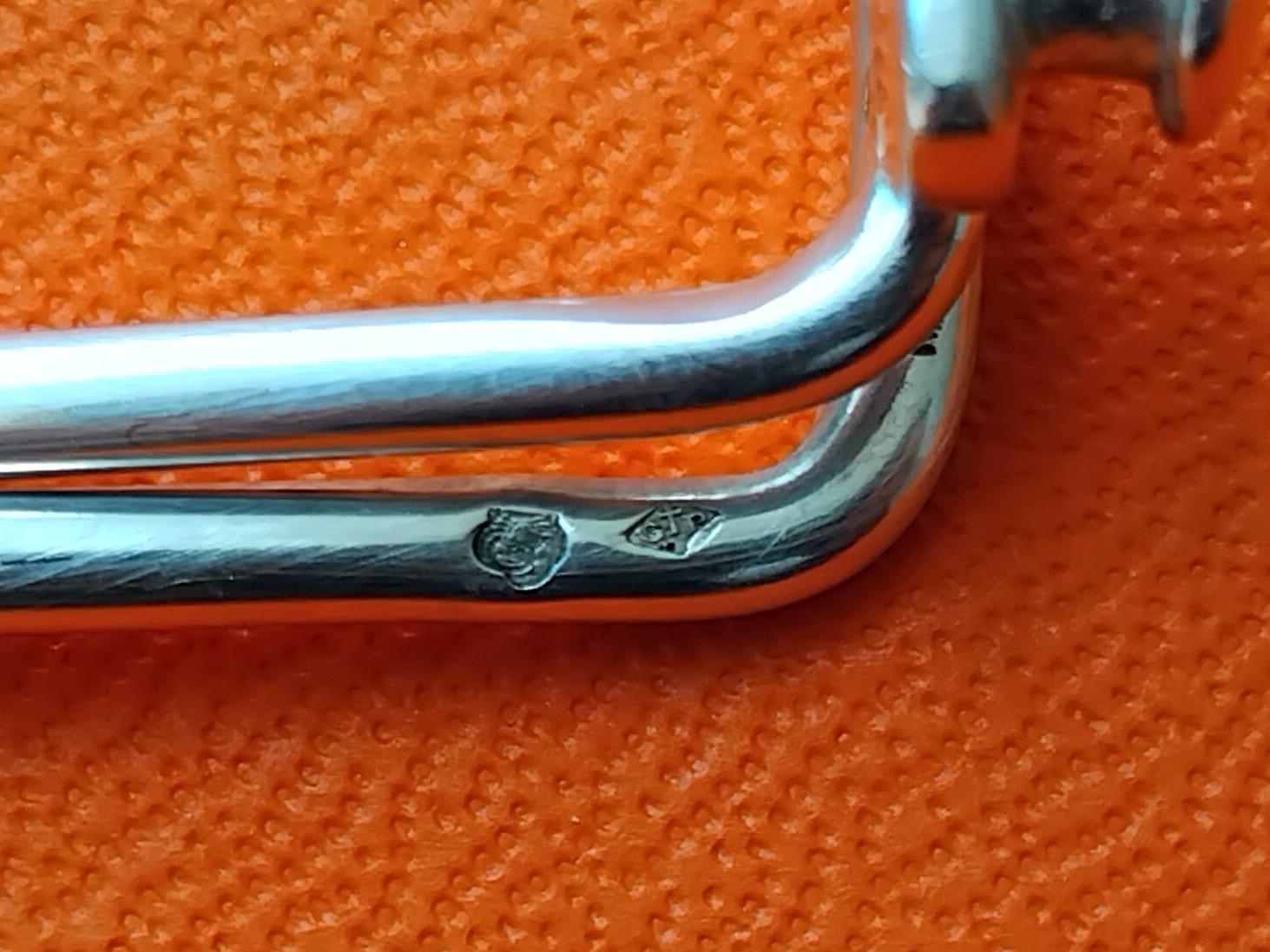 Hermès Paris Pinza para billetes de plata con forma de espuela Gaetan De Percin Caballo Texas en venta 4