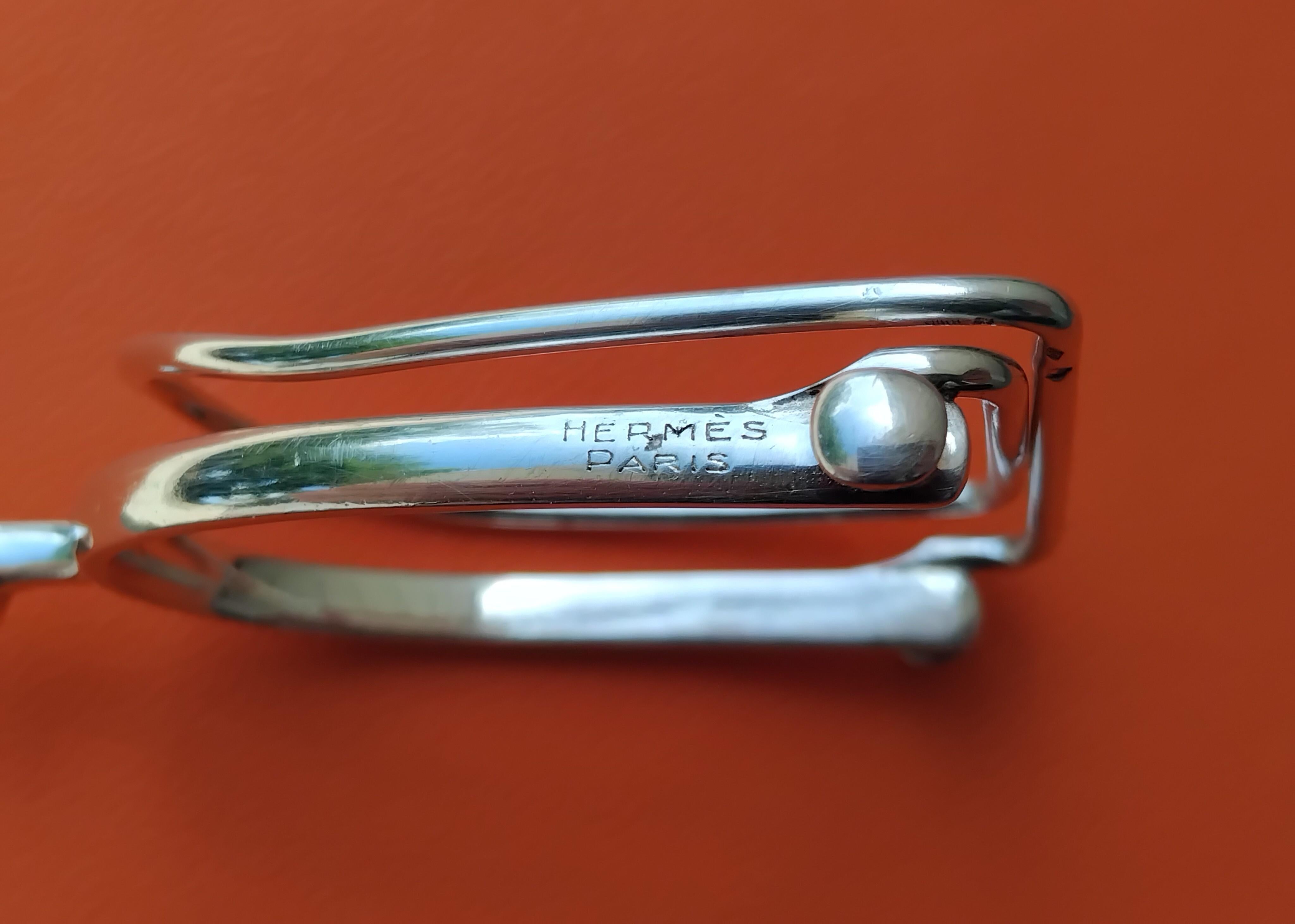 Hermès Paris Pinza para billetes de plata con forma de espuela Gaetan De Percin Caballo Texas en venta 5