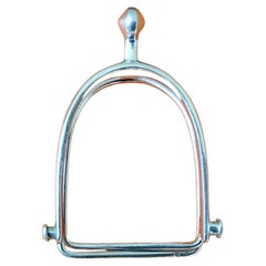 Hermès Paris Spurs Silver Money Clip Gaetan De Percin Horse Texas
