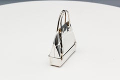 Hermès Paris Sterling Silber Bolide Tasche Pill Box Charm Anhänger