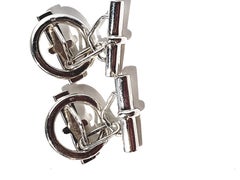 Hermes Paris Sterling Silver Cufflinks