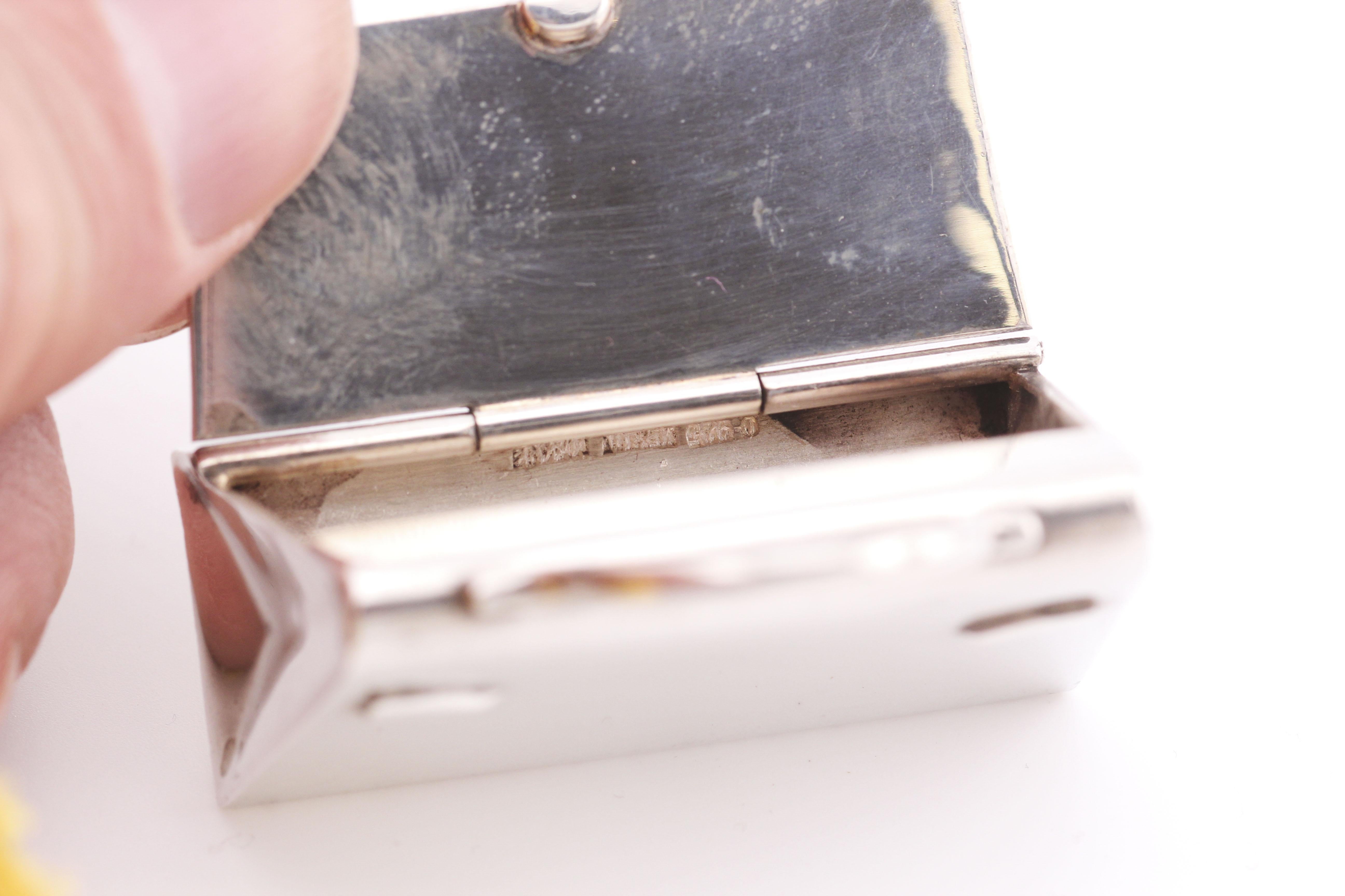 Colgante Pastillero Kelly Bag Hermes Paris Plata de Ley 5