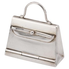 Colgante Pastillero Kelly Bag Hermes Paris Plata de Ley