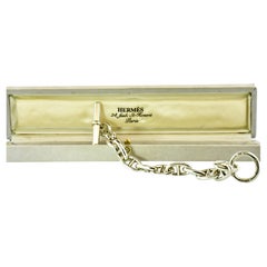Hermès Paris Sterlingsilber Vintage Kette d'Ancre Knöpfenarmband, ca. 1990