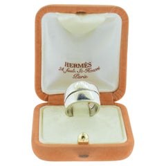 Hermes Paris Sterling Silver Retro Heavy Ring