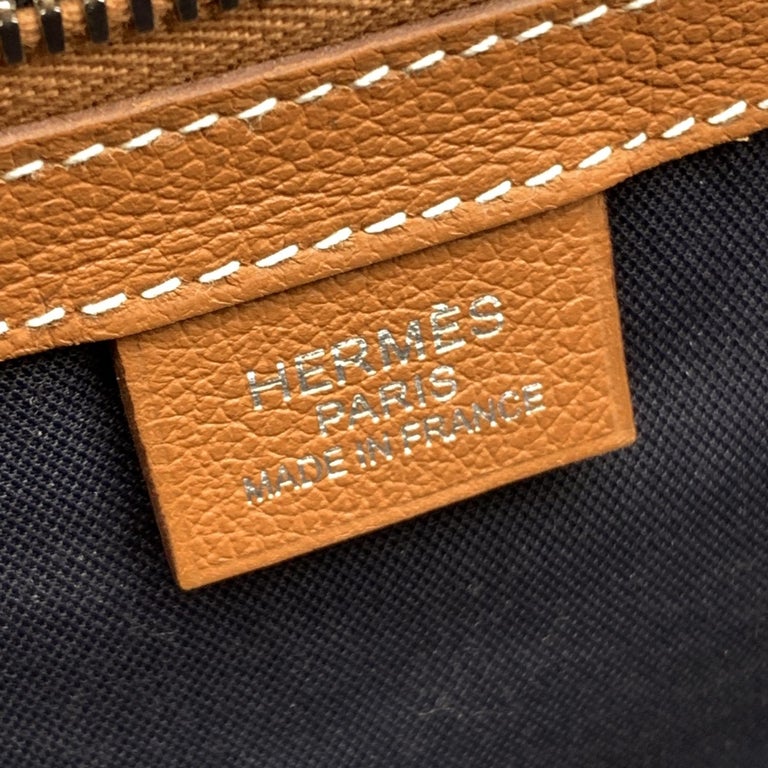 Hermès Hermes Paris Tan Leather Cityslide Crossbody Waist Belt Bag