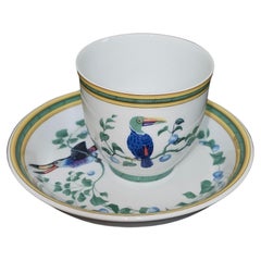 Hermès Paris Toucan Porcelain Small Cup Bowl & Dish  