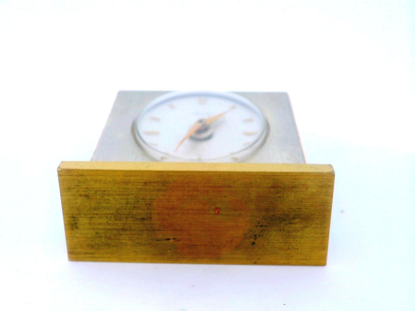 Hermes Paris Travel Clock w/ Alarm in the Original Hermes Case For Sale 6