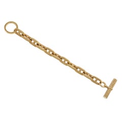 Hermès, Paris Tresse Chaine D'ancre gold bracelet