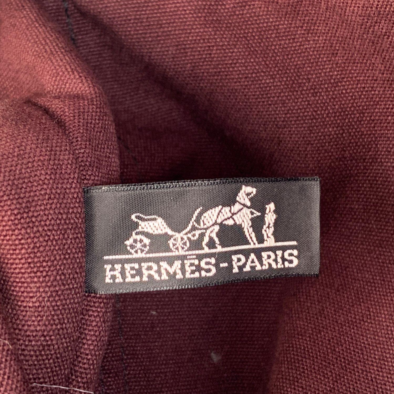 Hermes Paris Vintage Bicolor Black Brown Fourre Tout MM Tote Handbag 5