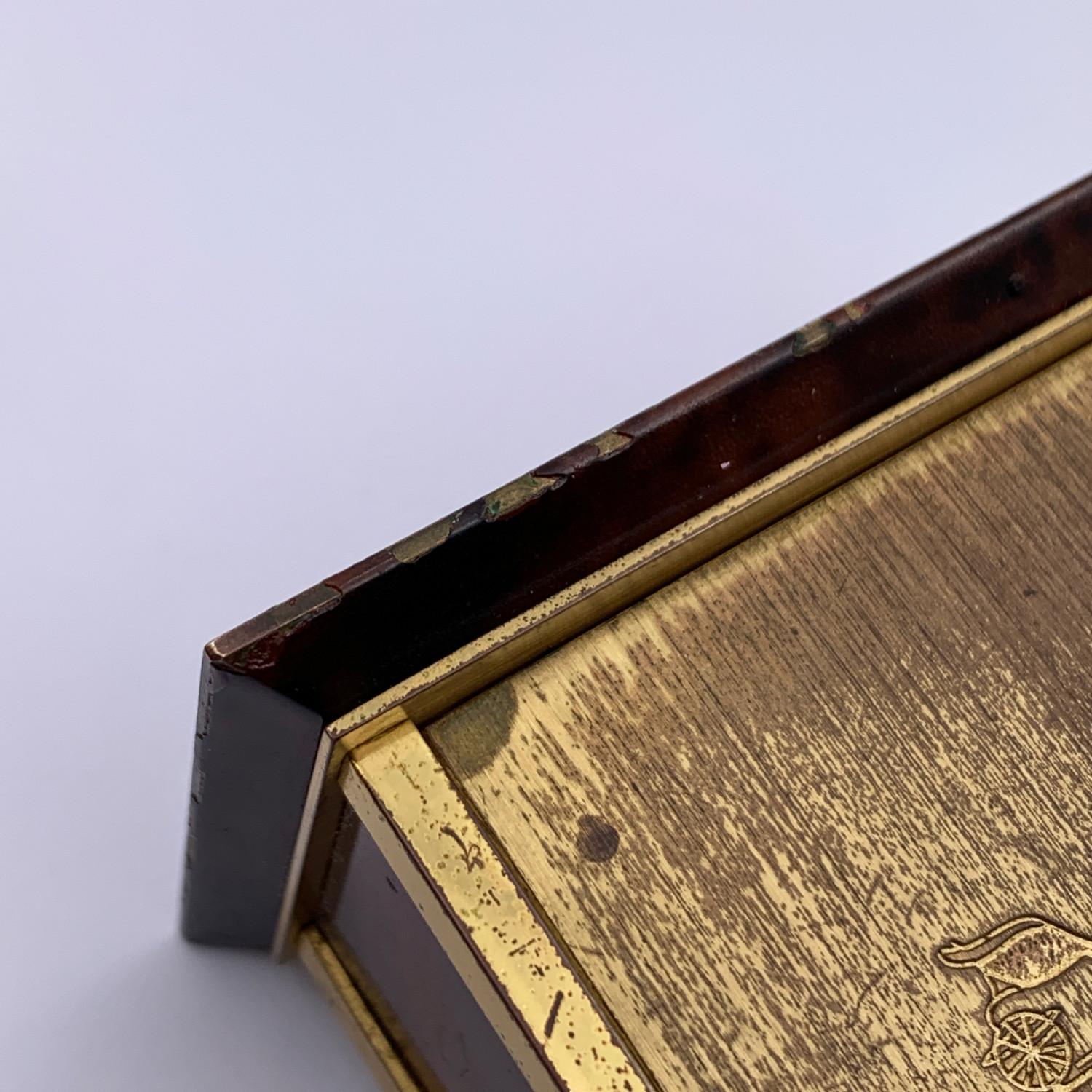 Hermes Paris Vintage Mechanical Table Travel Alarm Clock 1227 6