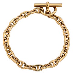 Hermès Bracelet à maillons ancre vintage en or, Paris