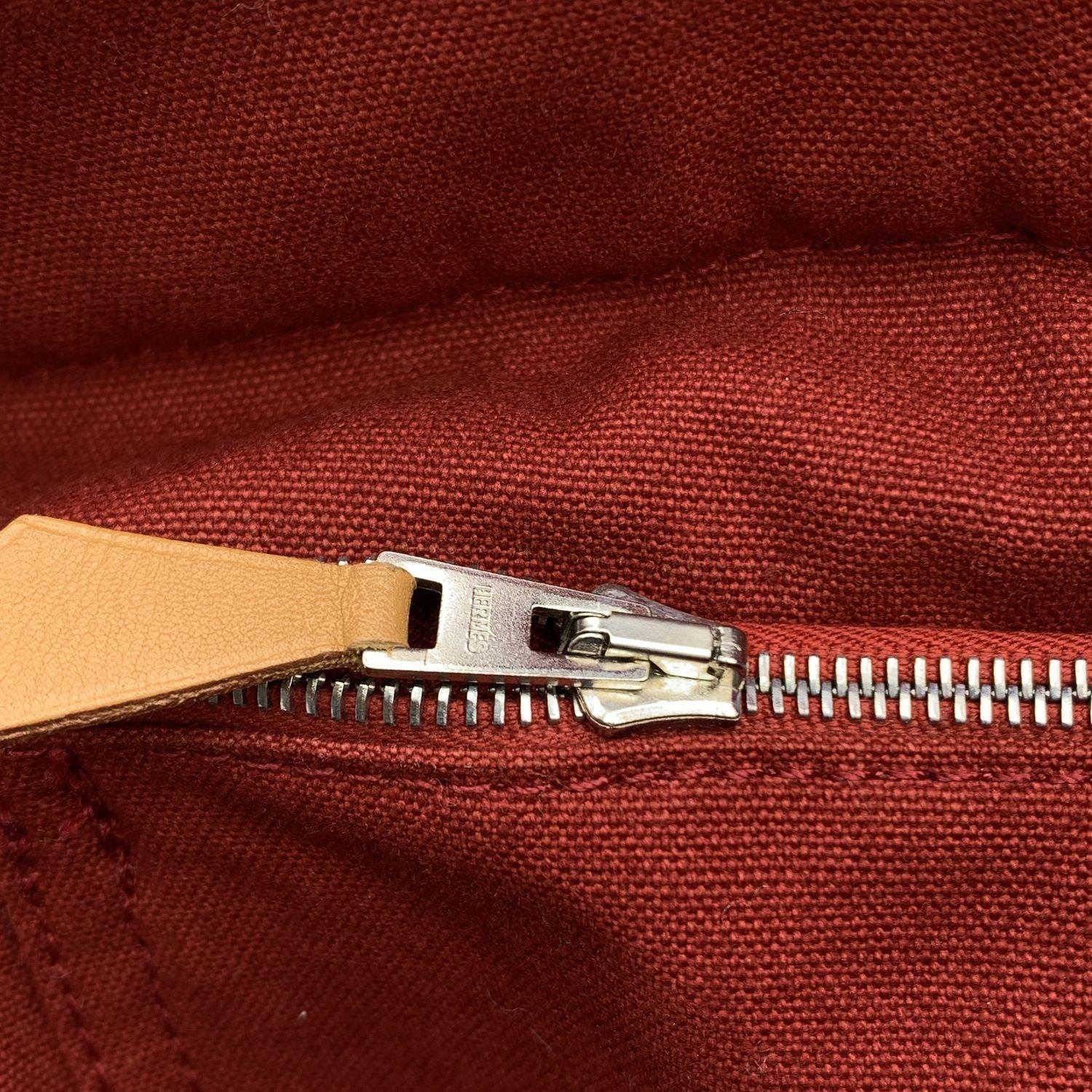 Hermes Paris Vintage Red Cotton Canvas Fourre Tout MM Bag 3