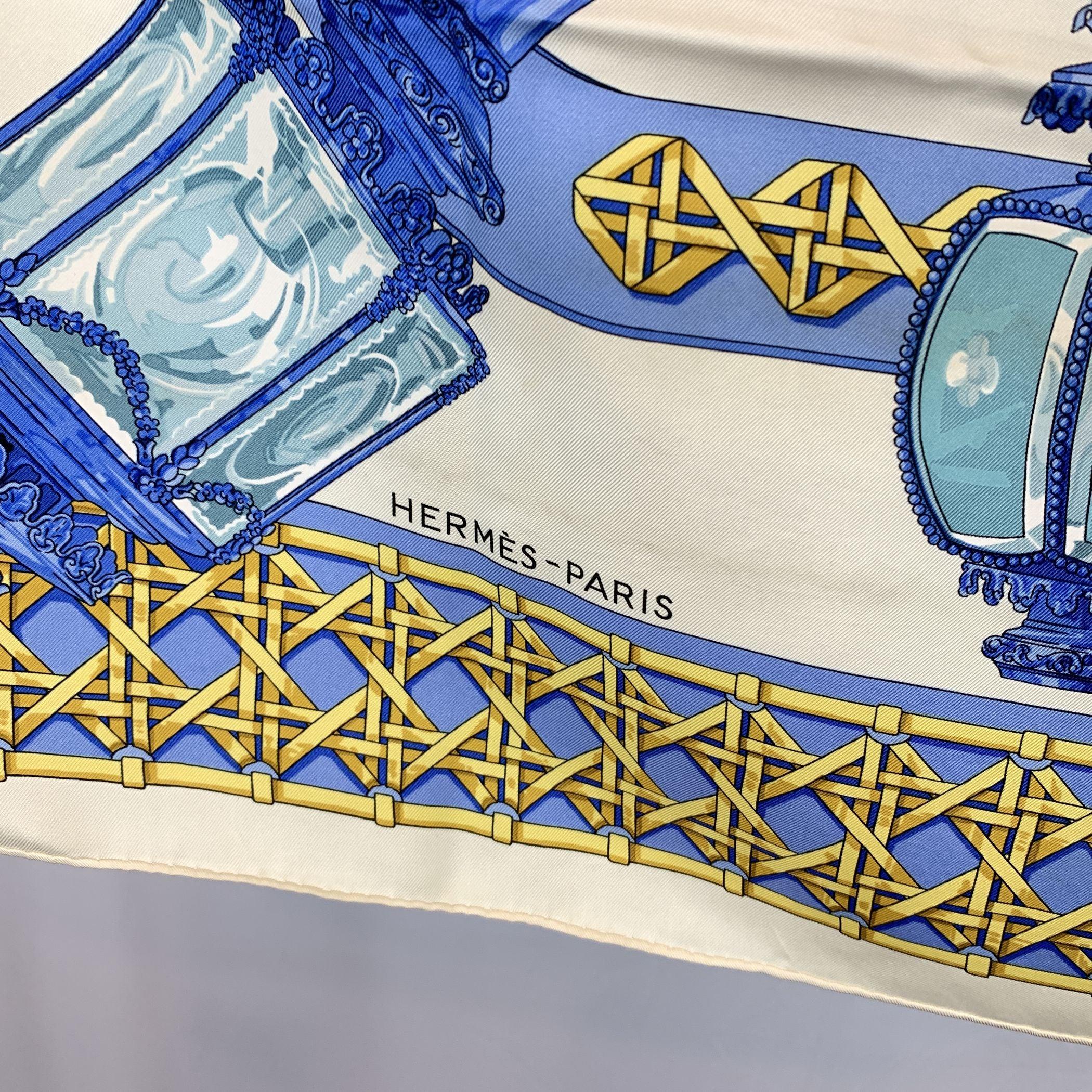 Hermes Paris Vintage Silk Scarf 1971 Feux de Route Caty Latham In Excellent Condition For Sale In Rome, Rome