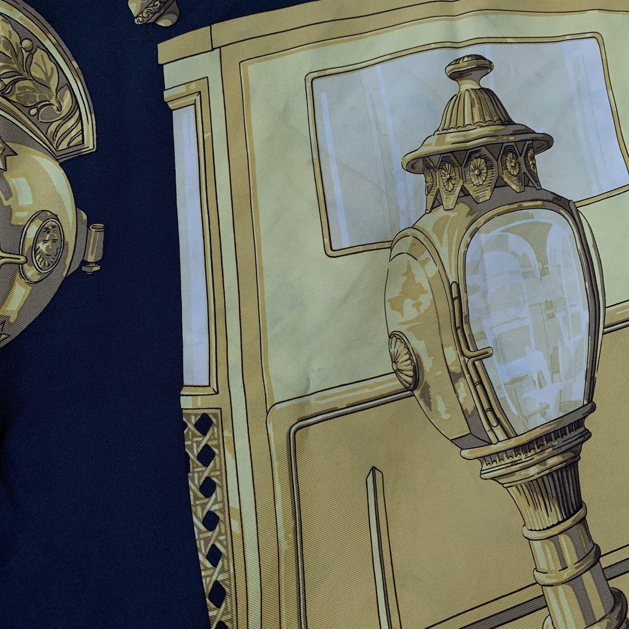 Hermes Paris Vintage Silk Scarf 1971 Feux de Route Caty Latham In Good Condition In Rome, Rome