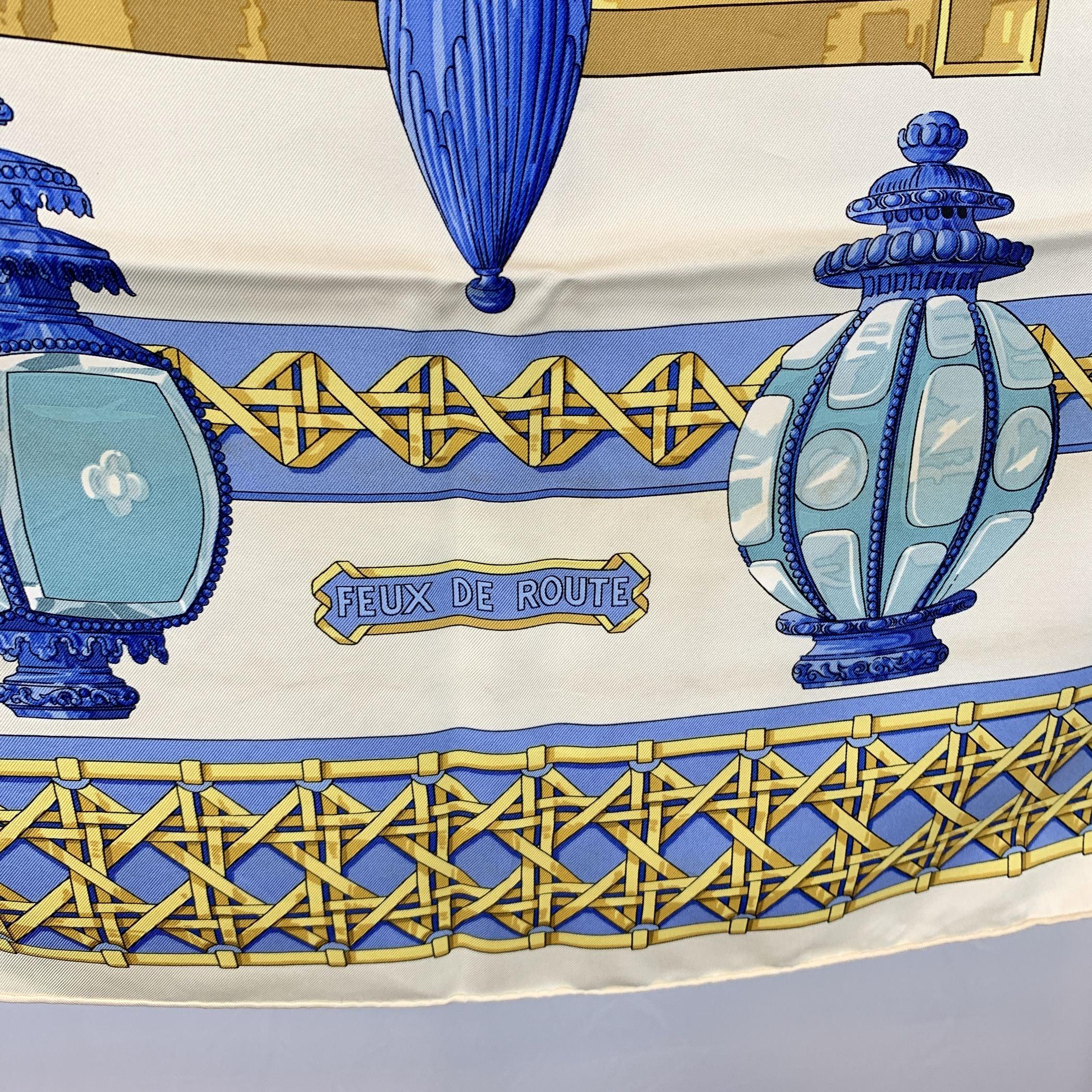 Hermes Paris Vintage Silk Scarf 1971 Feux de Route Caty Latham For Sale 1