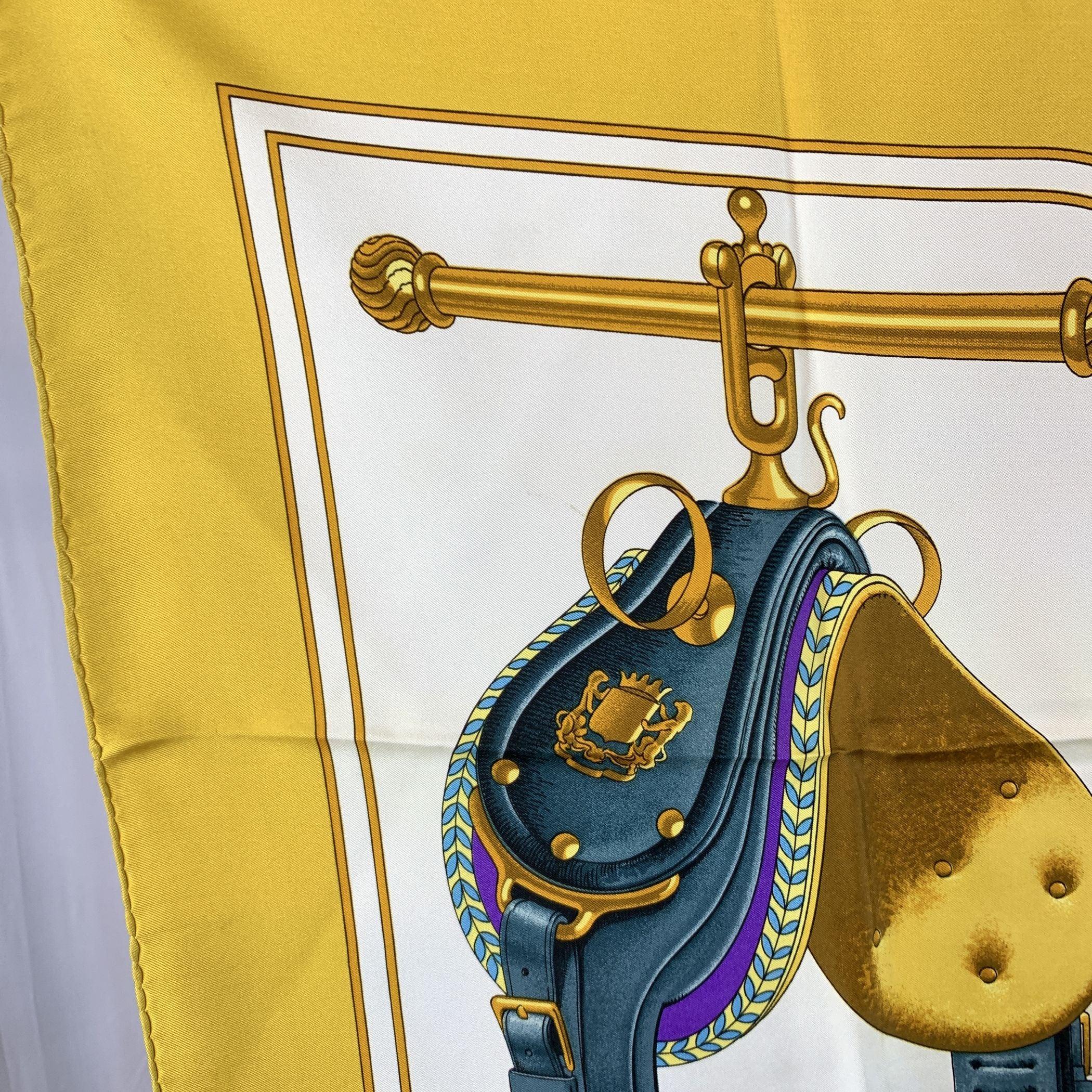 Women's Hermes Paris Vintage Silk Scarf Carrick a Pompe 1975 Ledoux