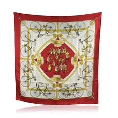 Hermes Paris Vintage Silk Scarf Les Becanes 1954 Hugo Grygkar