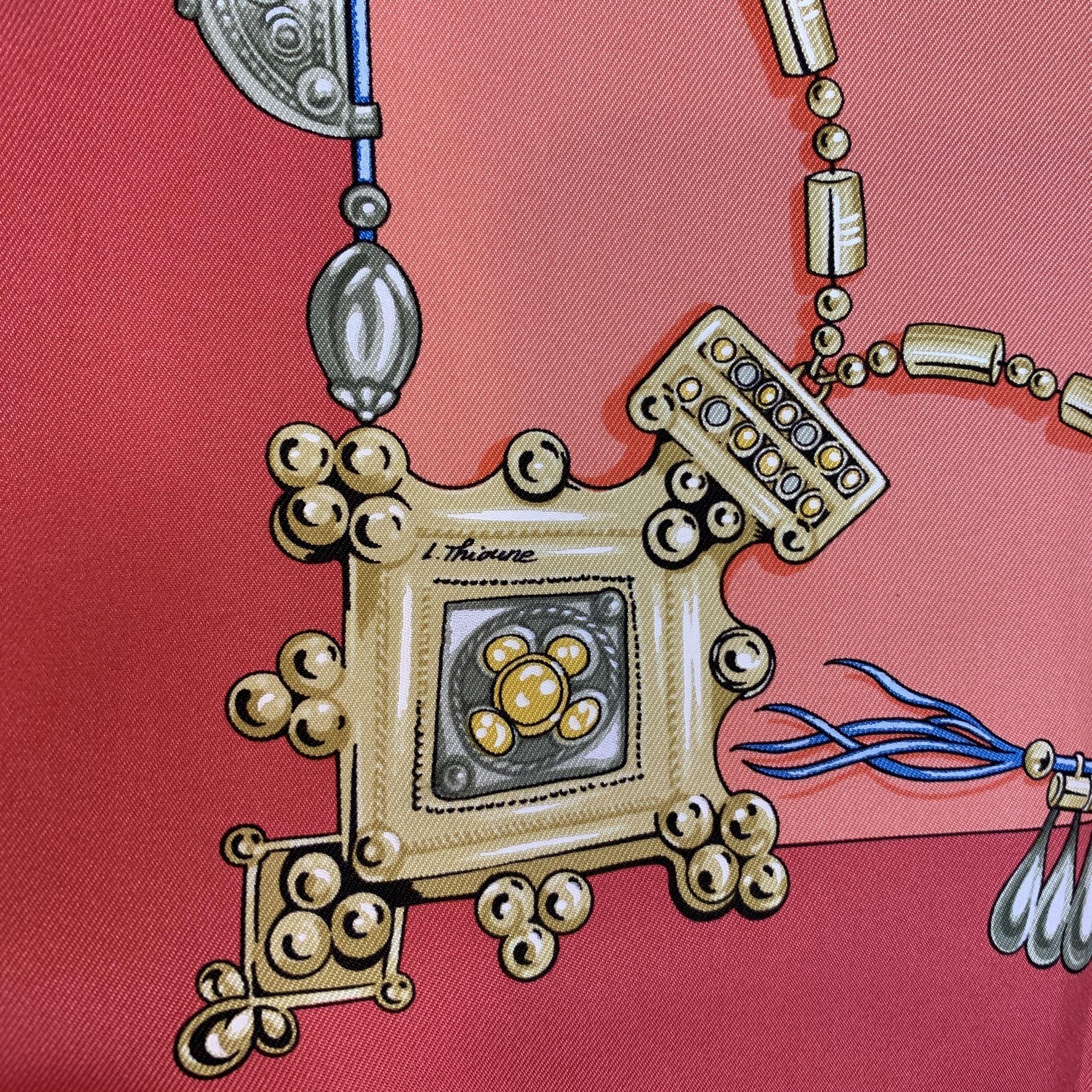 Hermes Paris Vintage Silk Scarf Parures Des Sables 1988 Bourthoumieux In Excellent Condition In Rome, Rome