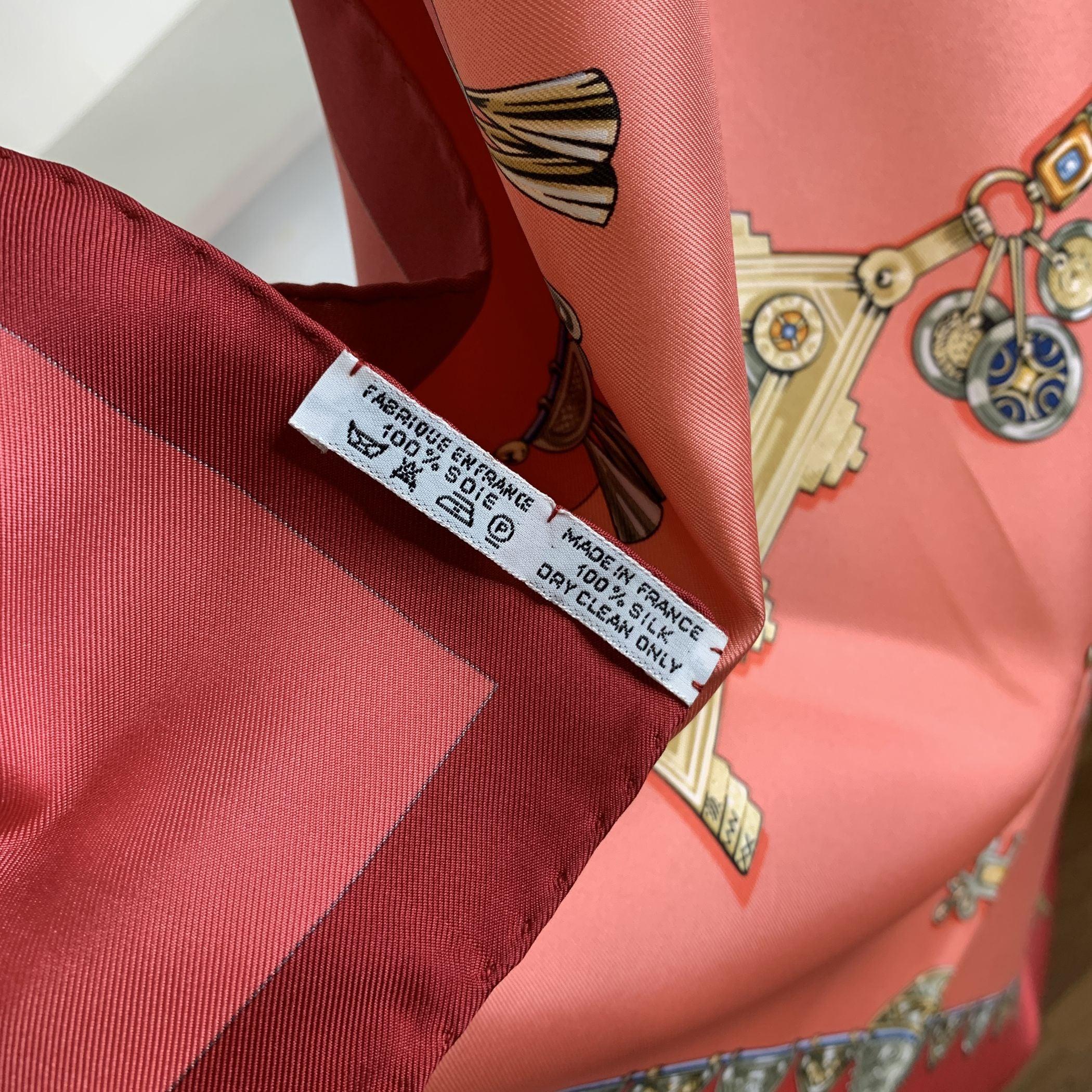 Women's or Men's Hermes Paris Vintage Silk Scarf Parures Des Sables 1988 Bourthoumieux