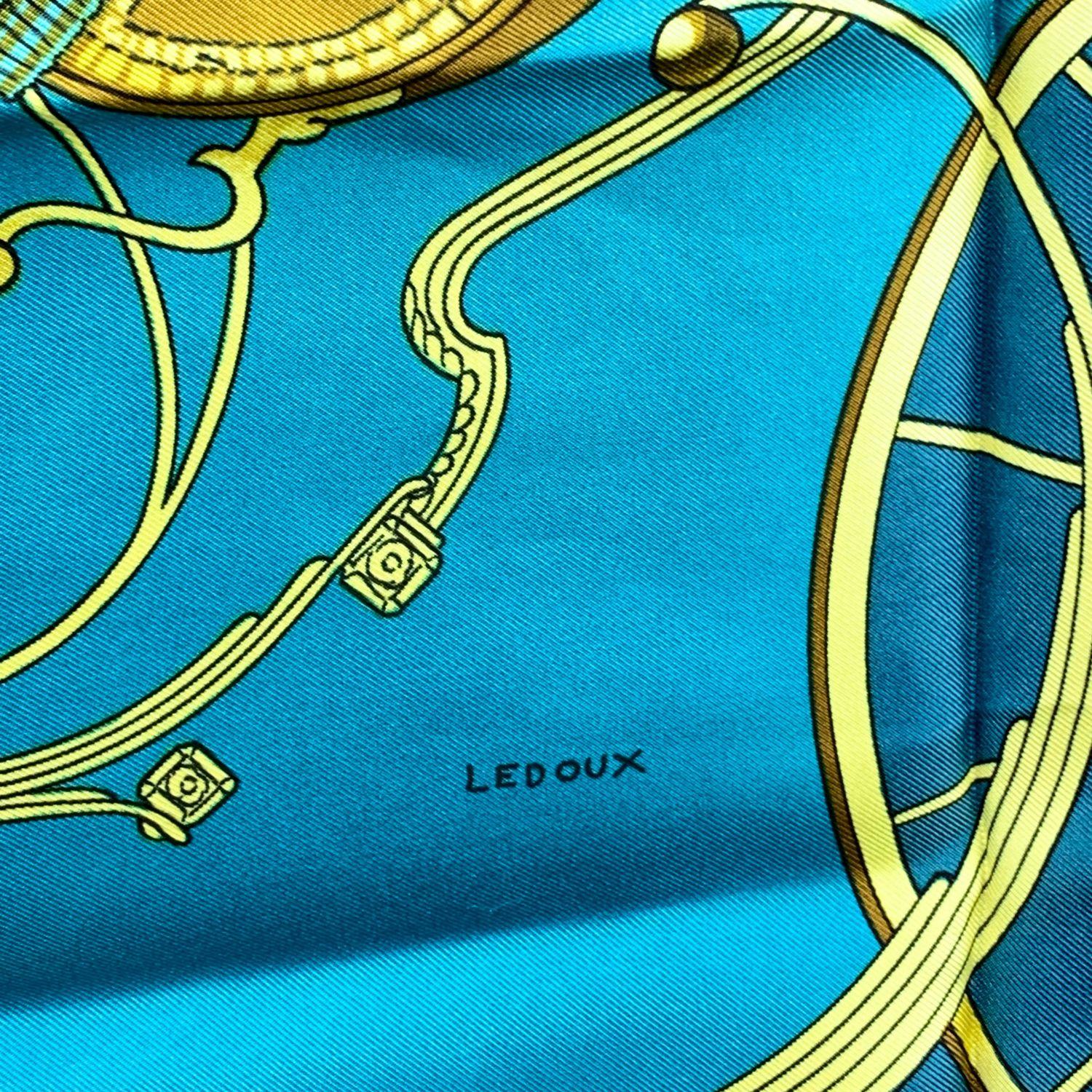 Hermes Paris Vintage Silk Scarf Springs 1974 Philippe Ledoux In Excellent Condition In Rome, Rome