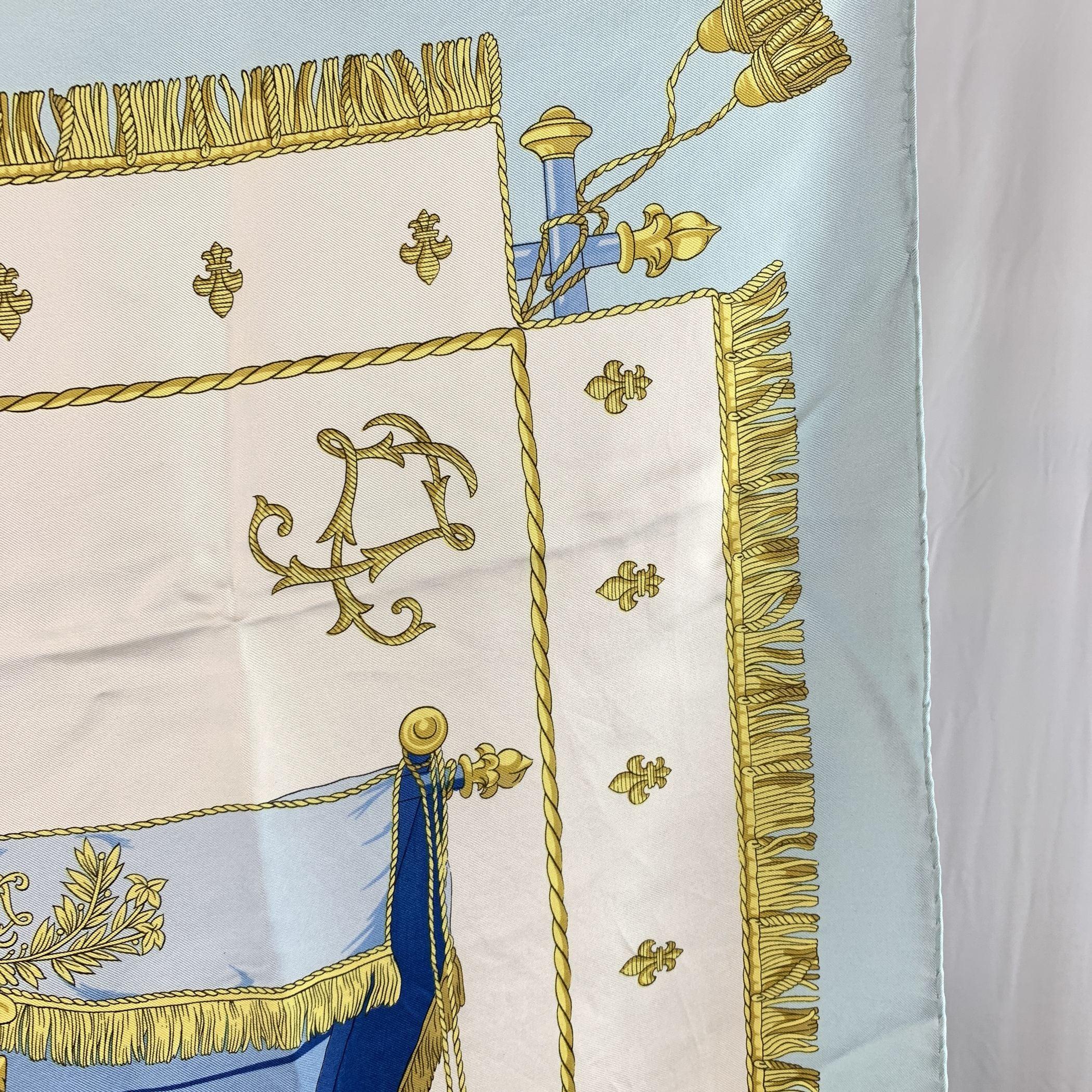 Hermes Paris Vintage Silk Scarf Vue du Carrosse 1953 Hugo Grygkar 1