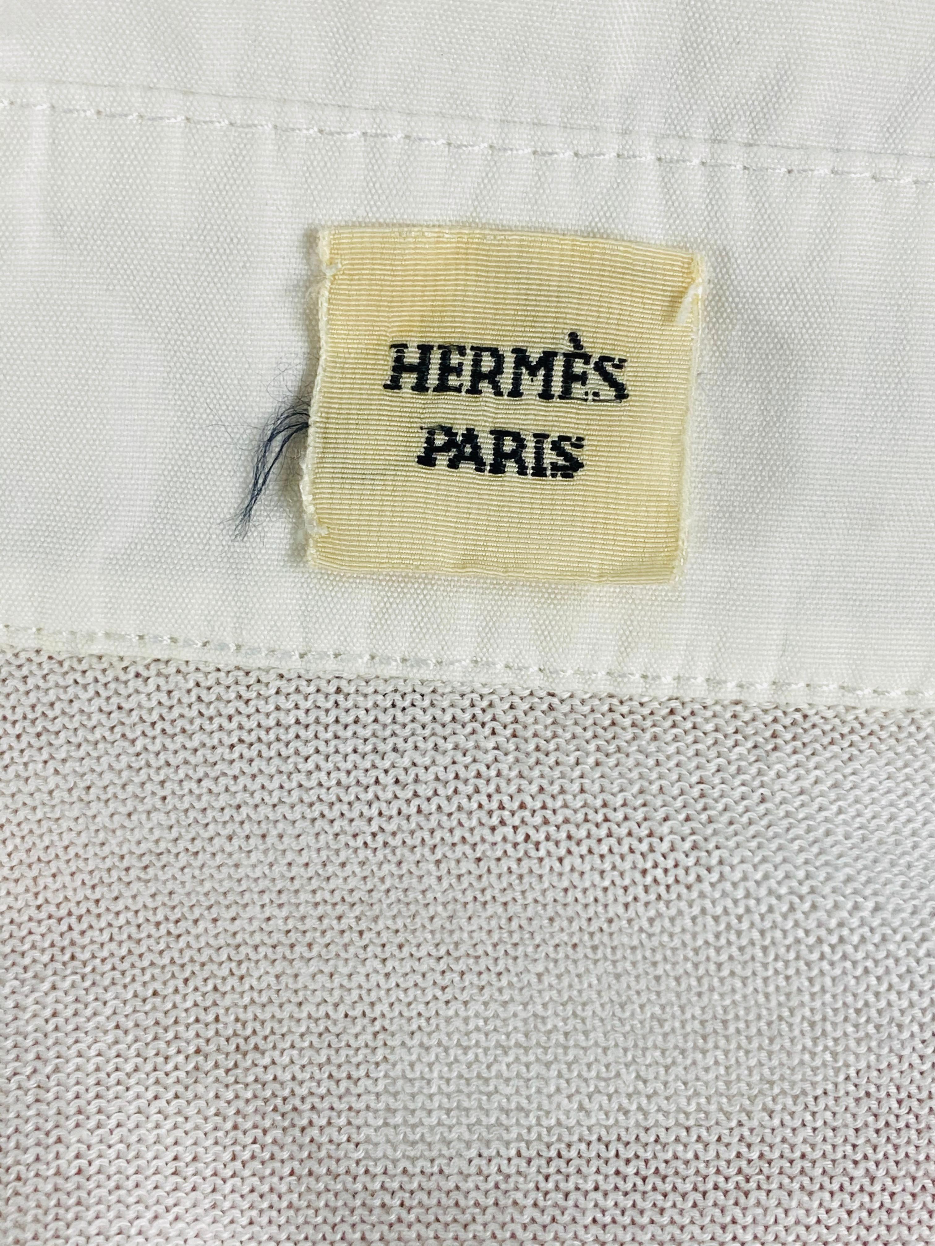 Hermes Paris White Sleeveless Top Size 38 10