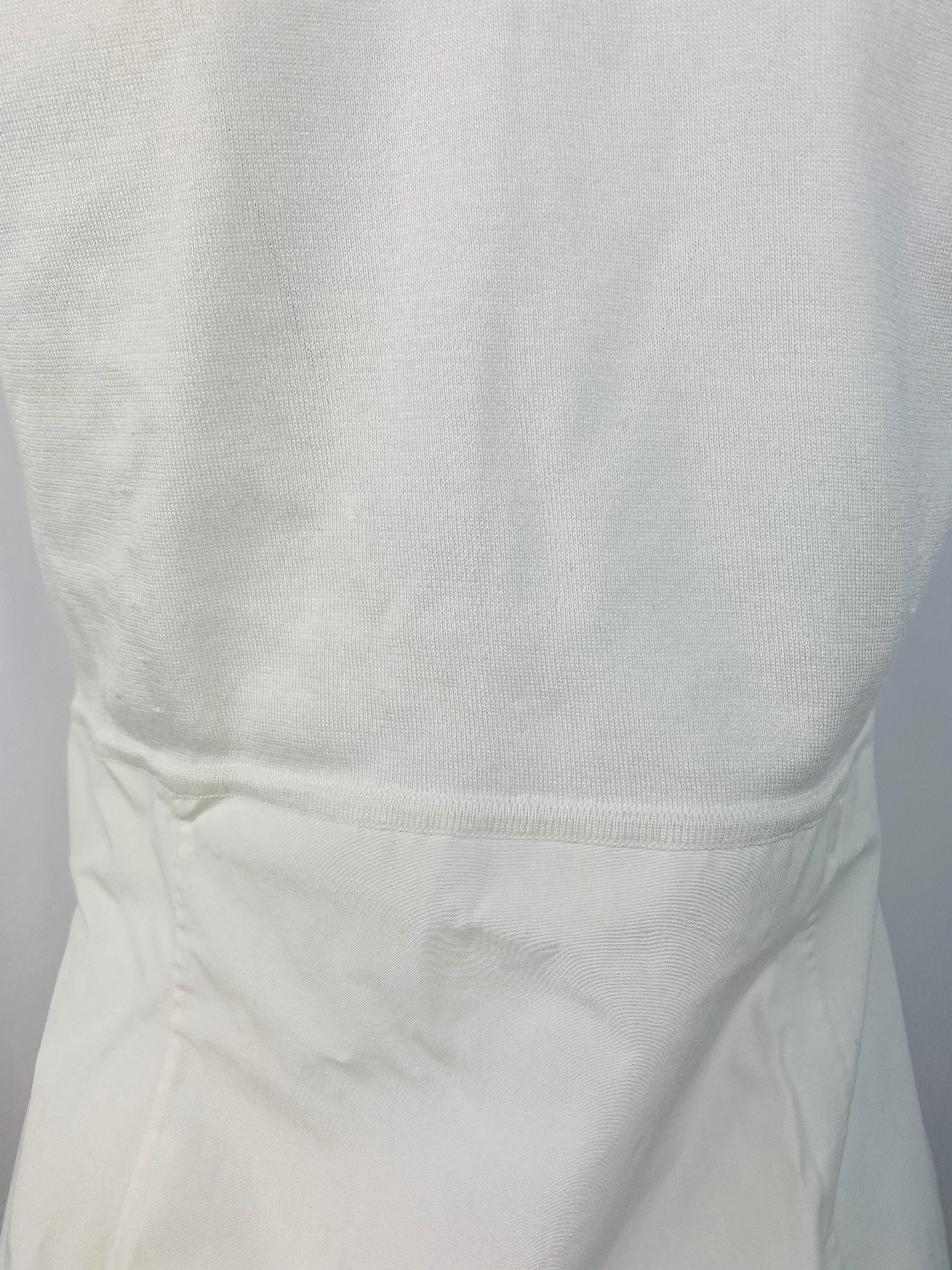 Hermes Paris White Sleeveless Top Size 38 In Excellent Condition In Beverly Hills, CA