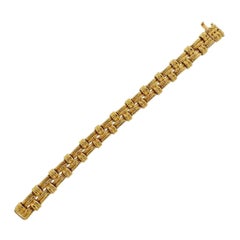 Hermes Paris Woven Gold Bracelet