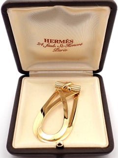 Hermes Paris Yellow Gold Money Clip