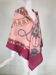 Hermes Parures des Sables Cashmere & Silk Shawl by Laurence Bourthoumieux